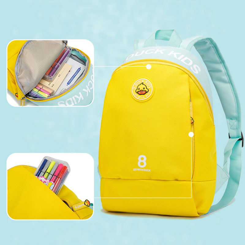 AMILA Little Yellow Duck Backpack Kindergarten Bag Primary School Student Backpack Children's School Bag