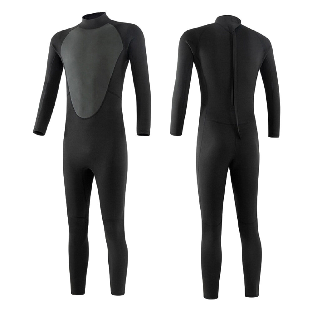 ＜802＞Neoprene Wetsuit Người Đàn Ông Phụ Nữ Dây Kéo Phía Trước Lặn Phù Hợp Với Cho Lặn Biển Scuba Diving Bơi Kayaking KiteSurfing Đầy Đủ Wetsuit