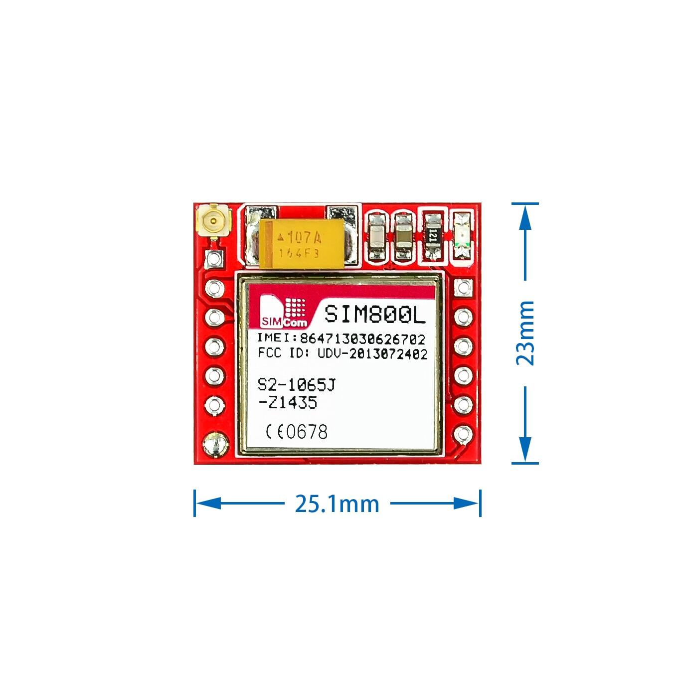 Mô-đun GSM GPRS SIM800L Nhỏ Nhất Bo Mạch Lõi Thẻ MicroSIM Cổng Nối Tiếp TTL Bốn Băng Tần