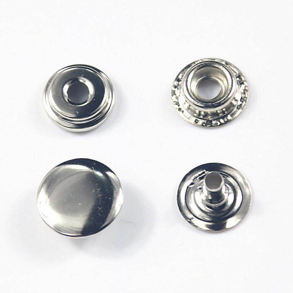 MagiDeal 50x Snap Chốt Bấm Nút Cho Áo Khoác Da Quần Jean Túi Mây