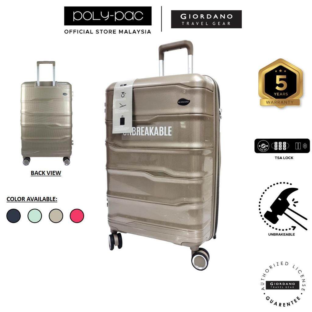 Giordano By Poly Pac 20 Modern Fancy Style Unbreakable Polypropylene Travel Trolley Luggage Bags w TSA Lock GA 2359S GA 2359 Lazada