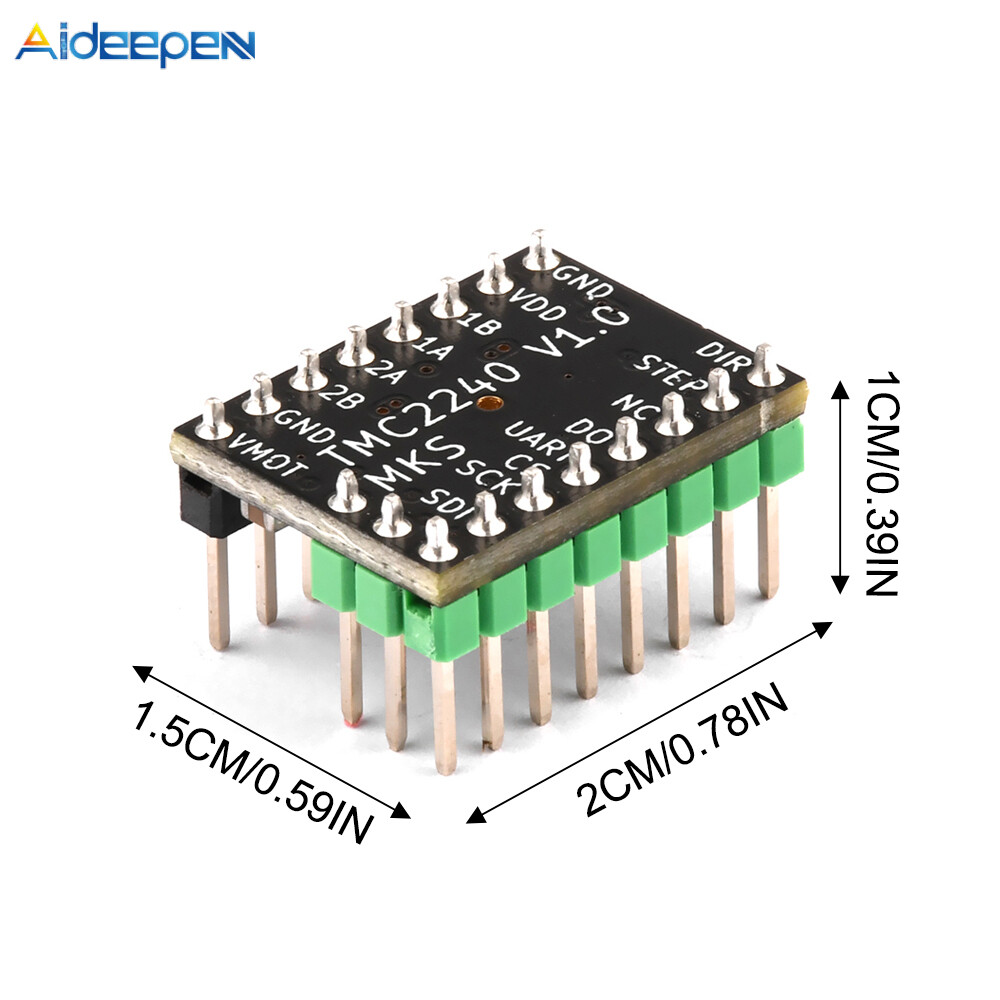 Aideepen TMC2240 3D Printer Stepper Motor Driver Stepper Driver Module with Heat Sink for 3D Printer Controller Mother Boards