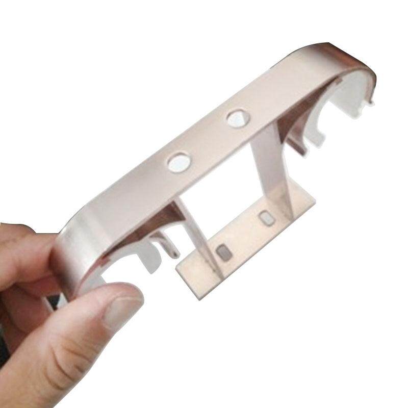 Wuli 2pcs Aluminum Alloy Curtain Rod Double Bracket Curtain Rod