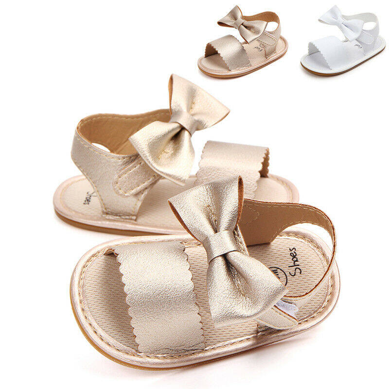 Newborn Infant Baby Girls PU Leather 