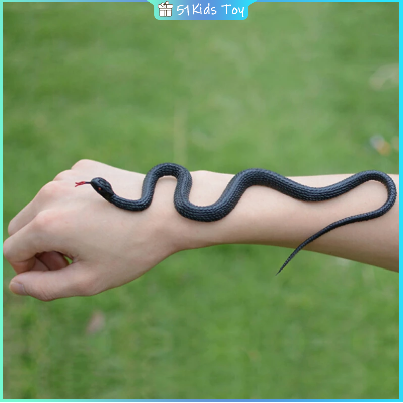 51Kids Realistic Rubber snake simulation snake Artificial snake small snake soft plastic whole scary toy Garden Props