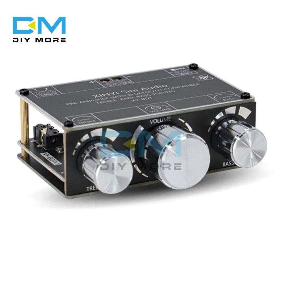[100% Original diymore] XY-BDT 5-24V Bluetooth 5.1 Decoder Board Dual Channel Stereo High and Low Tone Pre-Module 360 Degree Stepless Tuning Board