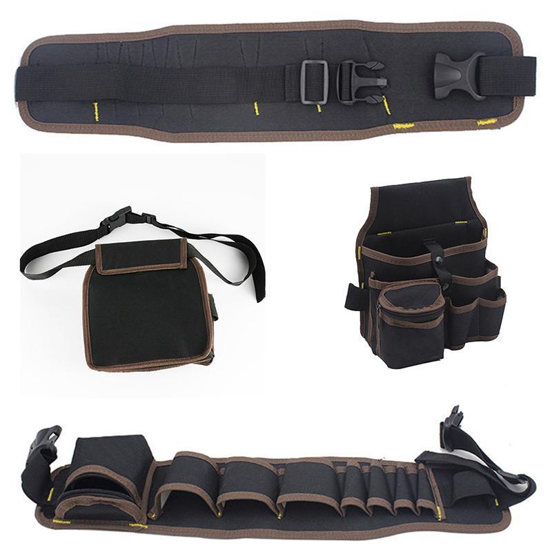 Manooby Tool Pouch Electrician Pouch Tool Bag Waist Pack Storage Bag Pocket Hardware Tool Kit