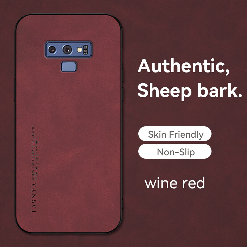 Cho Samsung Galaxy Note 9 trường hợp Samsung note9 TPU mềm mờ chống Sốc Ốp điện thoại kết cấu da Bìa