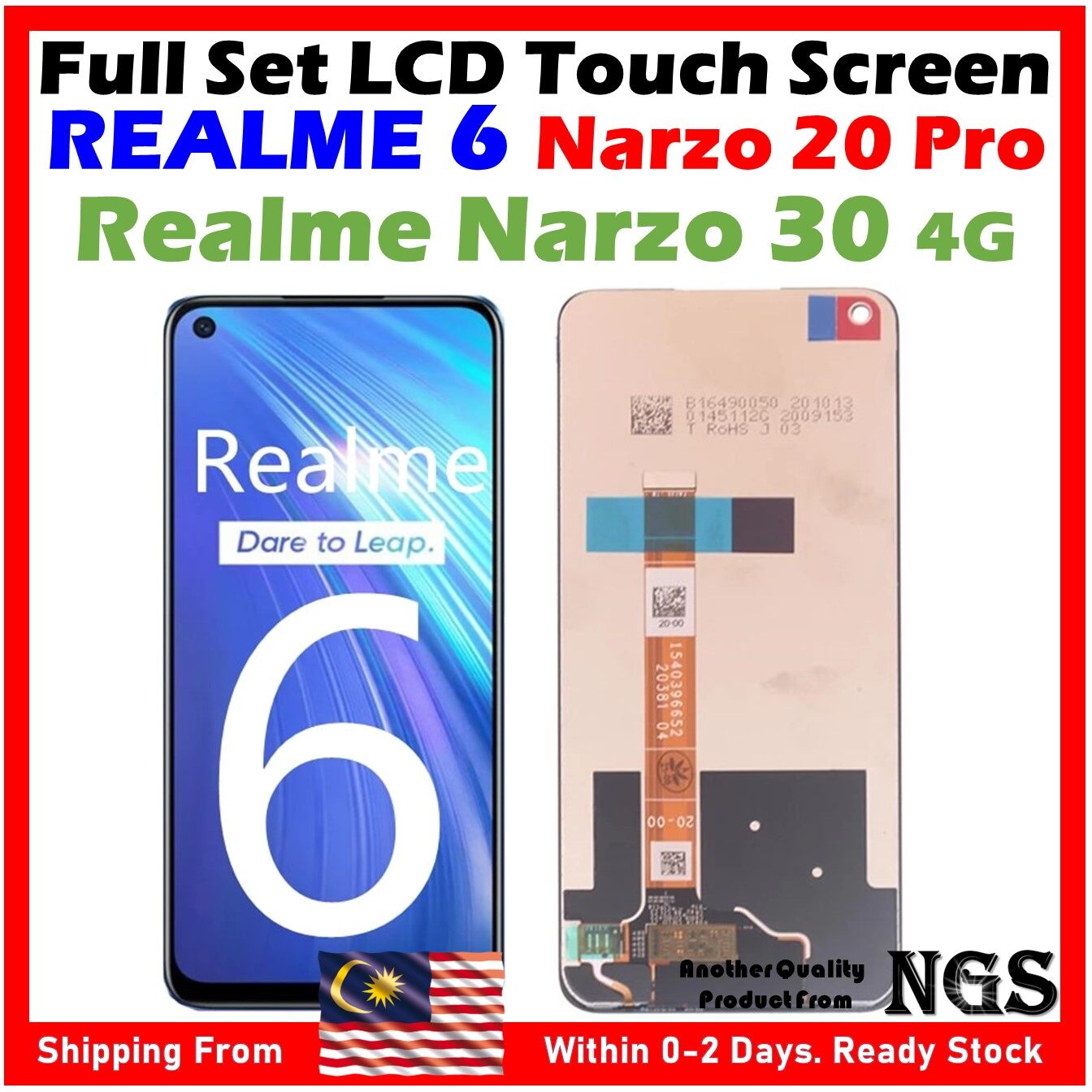 realme narzo 30 lcd