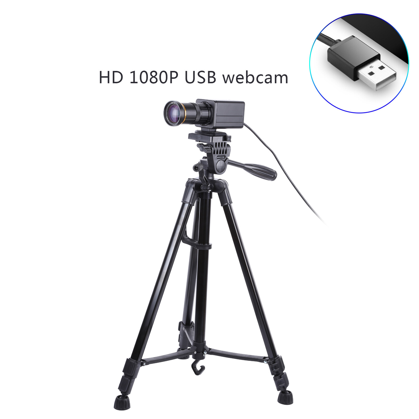 KKMOON 4K HD Máy Ảnh Máy Ảnh Máy Tính Webcam 8 Megapixel 10X Zoom Quang Học 60 Độ Góc Rộng Hướng Dẫn Tập Trung Phơi Sáng Tự Động Bồi Thường Với Microphone Tripod USB Plug & Play Cho Hội Nghị Video Giảng Dạy Trực Tuyến Trò Chuyện Sống Webcasting