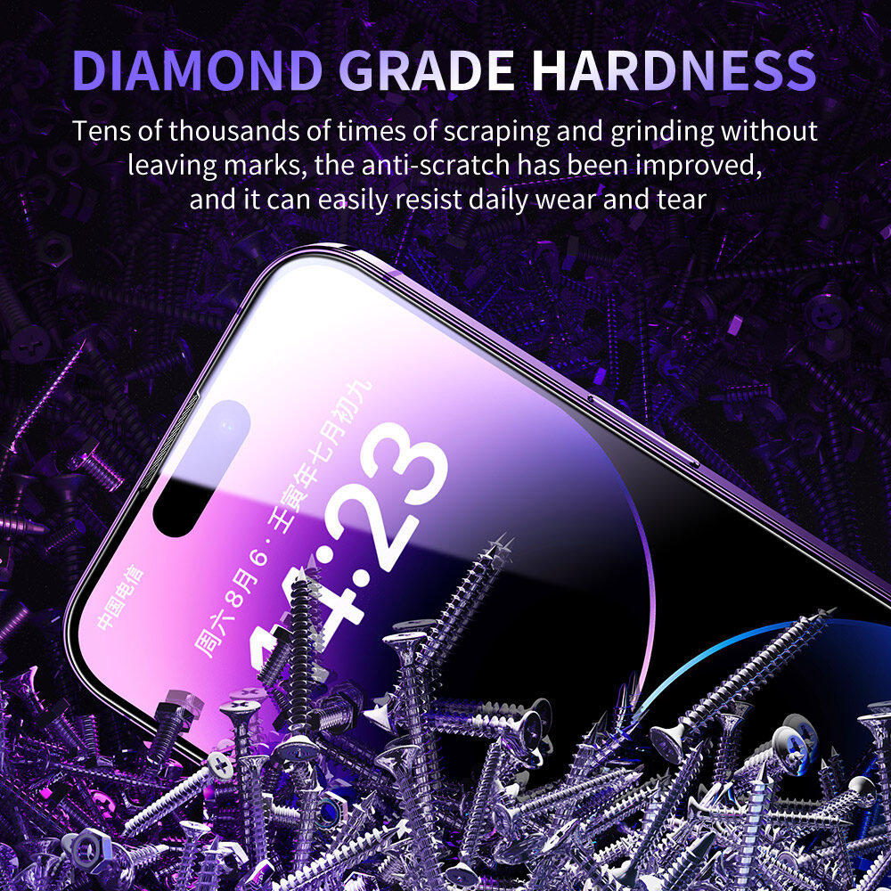 SmartDevil Corning Gorilla Glass Screen Protector for iPhone 15 Pro max iPhone 14 Pro max 14 Promax 14 Plus iPhone 13 Pro max iPhone 16 Pro Max iPhone 12 Pro max iPhone 15 Plus 16e Full Screen Coverage HD Dust-proof Tempered Glass Film Anti-fingerprint