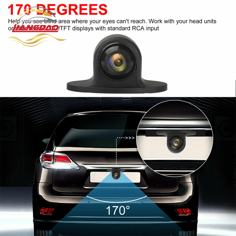 LI【ready stock】170 Degrees Wide Viewing Angle CMOS Car Rear View Camera Rear / Front / Side View Reverse Night Vision Waterproof Lens Backup Camera