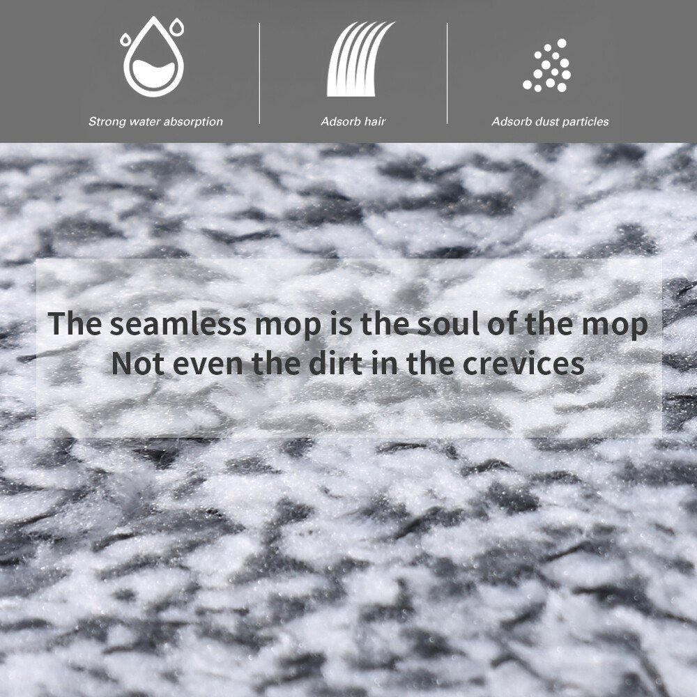 Feelife 1/3Pcs Microfiber Mop Cloth Practical Replacement Mop Cloth Household Mop Head Cleaning Pad Washable Dust Home Cleaning Tools
