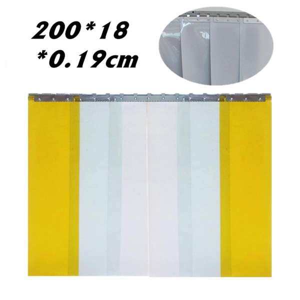 200*18*0.19 cm NHỰA PVC Dải Nhựa Màn Tủ Đông Cửa Phòng Dải Bộ Treo Đường Sắt