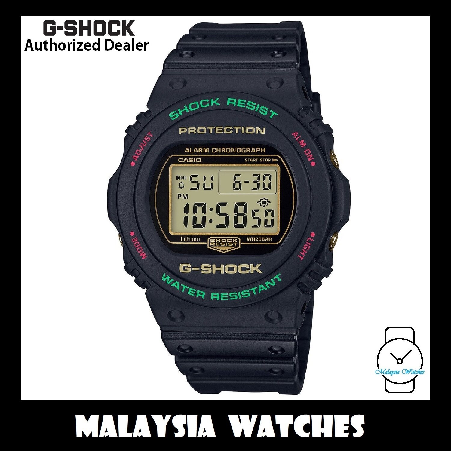 OFFICIAL WARRANTY) Casio G-Shock DW-5700TH-1 Throwback 90s Digital