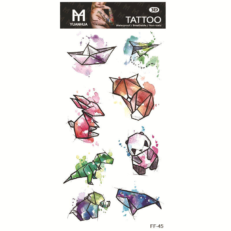 New black flower tattoo stickers black and white sketch big picture sexy lady tattoo stickers COCOJEWELRYQ