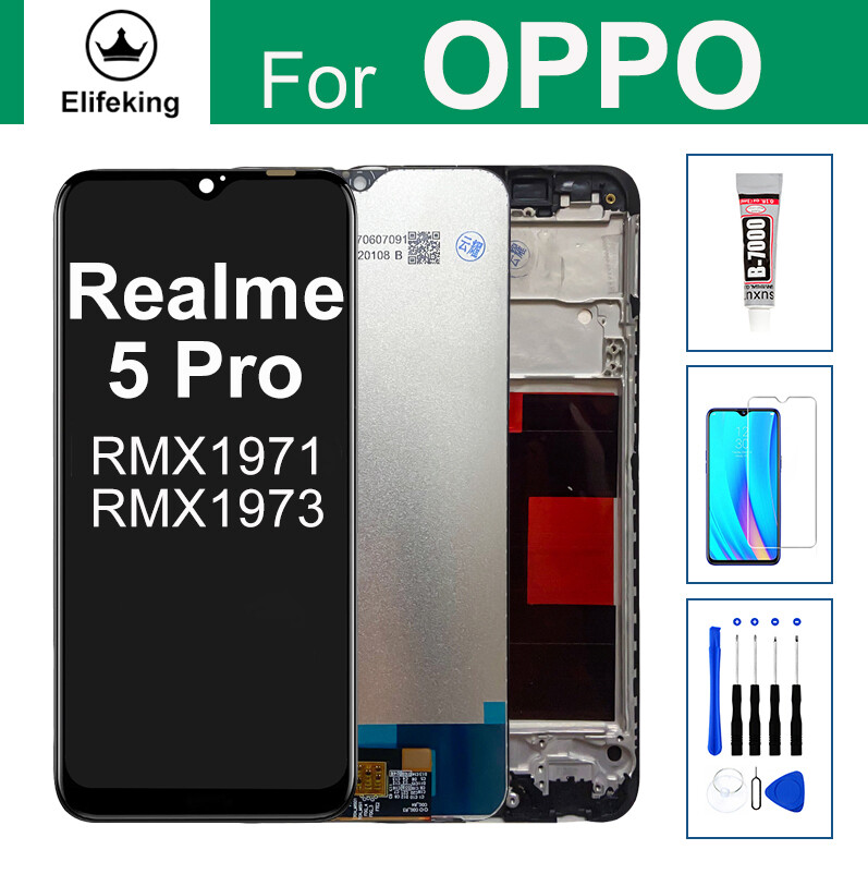 LCD cho Oppo Realme Q/5 Pro rmx1971 rmx1973 hiển thị cảm biến màn hình cảm ứng lắp ráp thay thế với công cụ keo kính cường lực