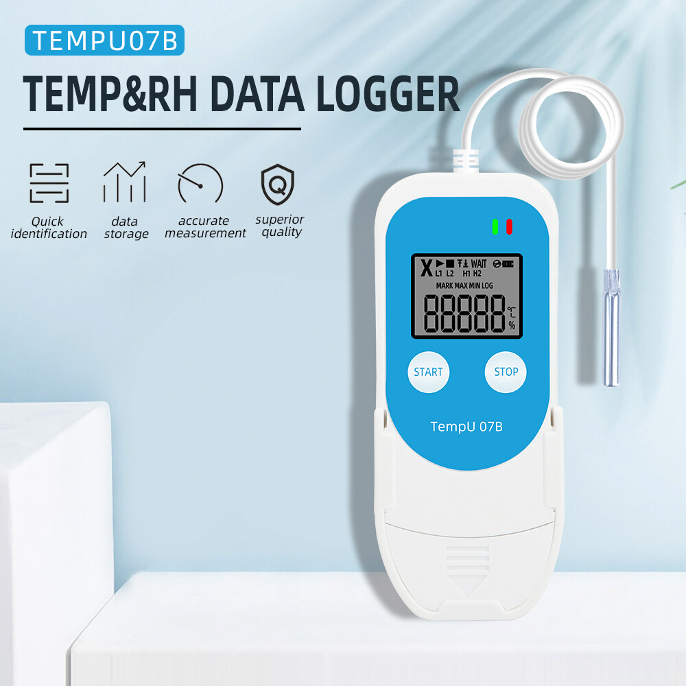 TEMPU 078 Usb Data Logger Temperature and Humidity Meter High Accuracy