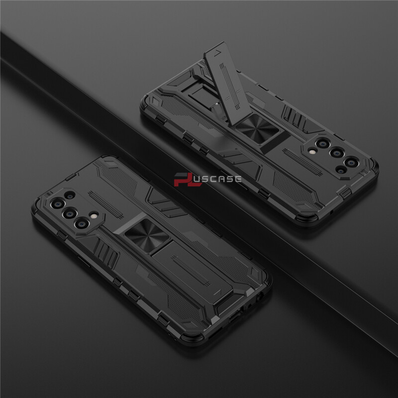 PlusCase cho OPPO Reno5 5G 4G Ốp lưng chống sốc Kickstand Armor Bảo vệ ống kính máy ảnh Nắp lưng cứng