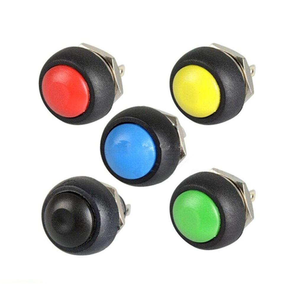 Push Button ON/OFF Switch Accessories Equipment Mini 12mm Non-locking Button