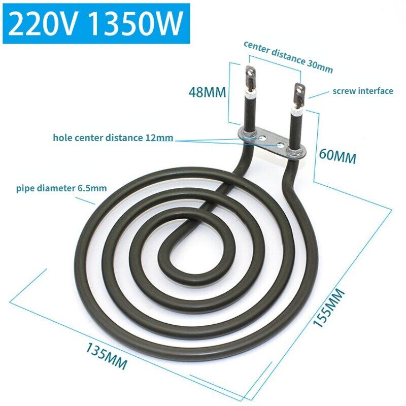 220V Cooktop stove burner heating element for air fryer oven stainless  steel electric coil spiral tube surface heater pipe | Lazada PH