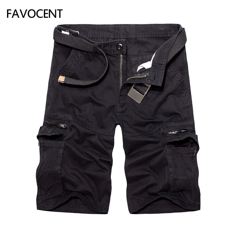 FAVOCENT Mens Summer Camo Cargo Shorts Cotton Casual Bermuda Cargo
