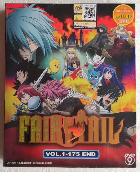 DVD Anime Fairy Tail Season 1 Complete Series (Vol. 1-175 End) English  Subtitle