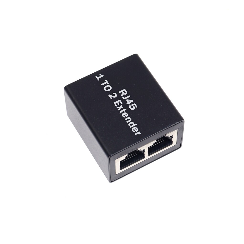 Đầu Nối Bộ Chuyển Đổi Mạng Đầu Nối Mở Rộng Mạng Cáp Chia, Bộ Chia Ethernet LAN Cổng Kép 1 Đến 2 RJ45