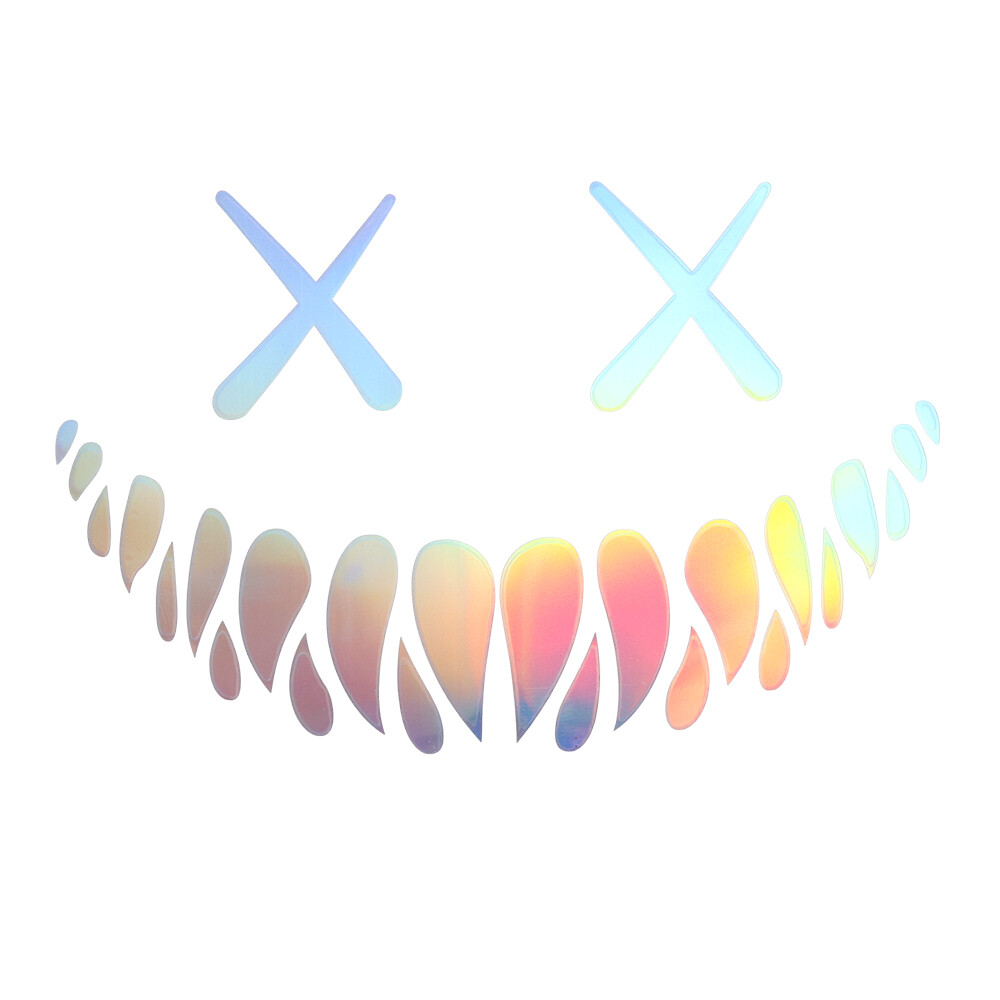 Devil Smiley Stickers Motorcycle Stickers Car Stickers Rear Windshield Decorative Stickers Safety Luminous Decorative Stickers