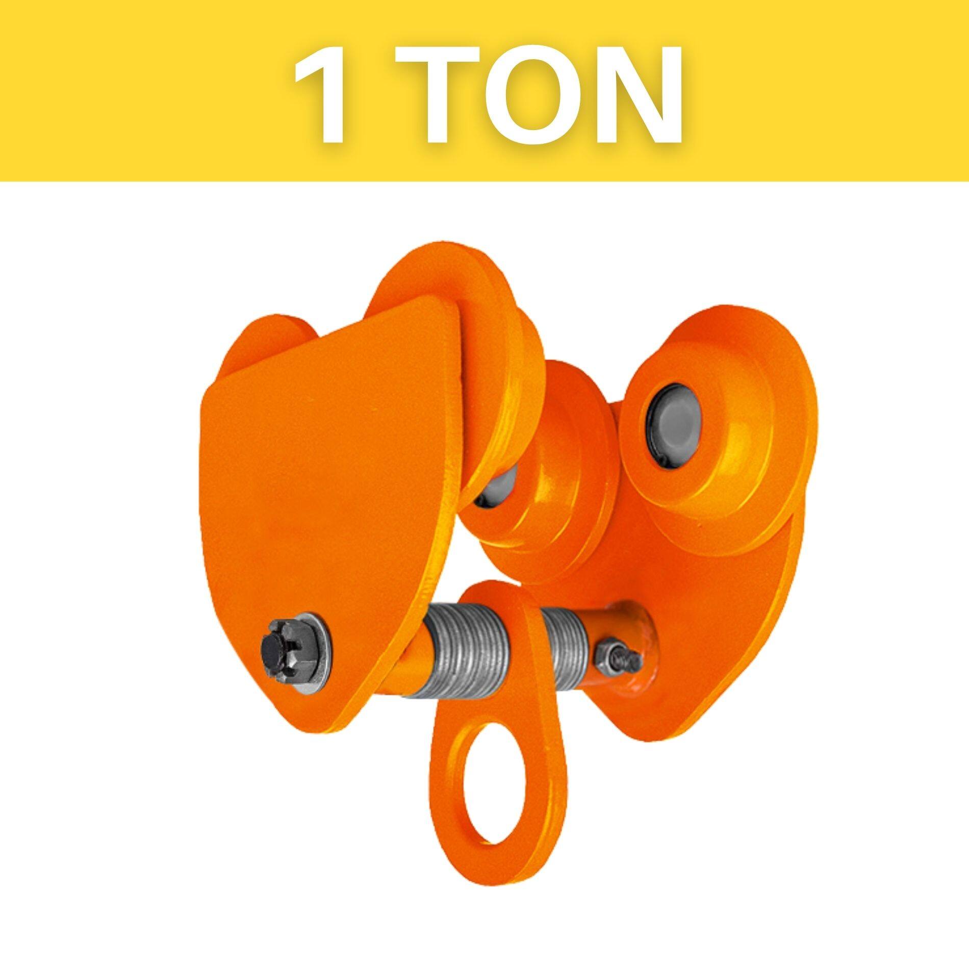 1 Ton Heavy Duty Plain Trolley For Chain Block Electric Hoist Roller