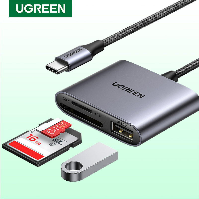 UGREEN USB C Card Reader Type C to USB SD Micro SD Card Reader for iPad