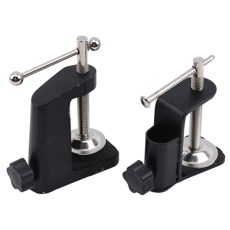 Hang Qiao 1Pc Heavy-duty Metal Table Mounting Clamp Microphone Suspension Boom Scissor Arm Stand Holder Adjustable Positioning Screw