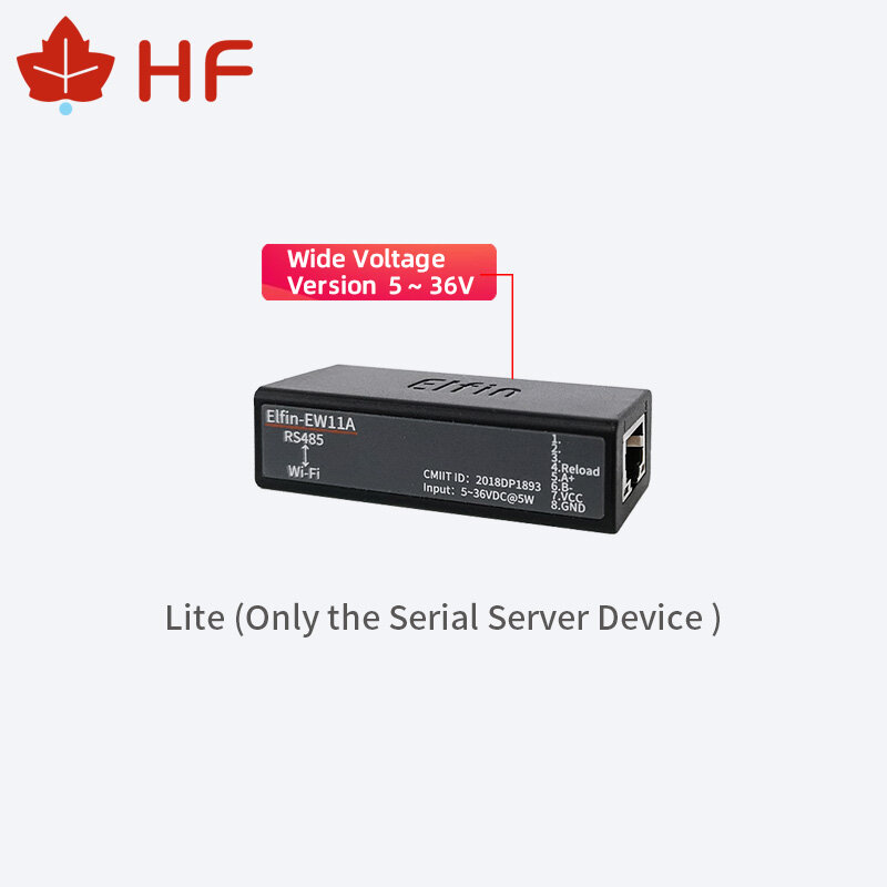 Serial Server RS485 to WIFI Elfin-EW11 Elfin-EW11-0 EW11A Wide Voltage 5~36V DTU RS485 to WIFI Serial Server