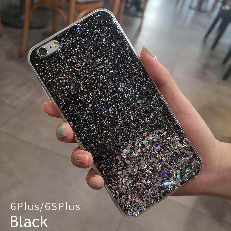 TOPZERO Luxury Bling Glitter Star Phone Cases For iPhone 6 Plus 6S Plus Soft Silicone Back Cover Case