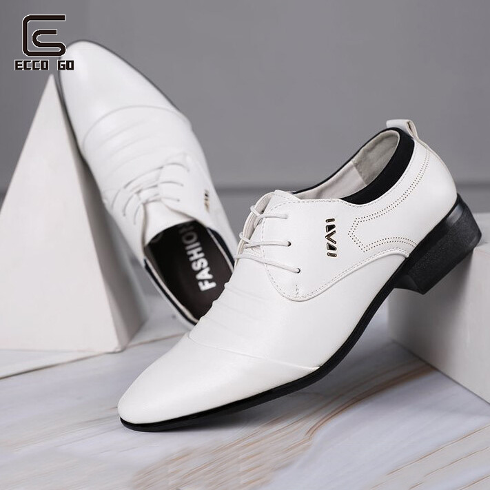 EG Men's business formal wear lace-up casual lazy version one-step wedding special all-match shoes