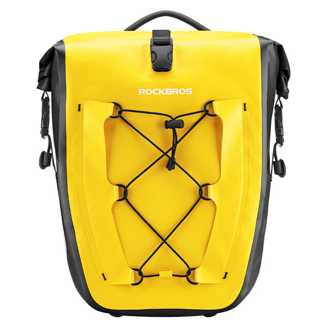 ROCKBROS Waterproof Bike Bag 25L Travel Cycling Bag Basket Bicycle Rear Rack Tail Seat Trunk Bags Pannier MTB