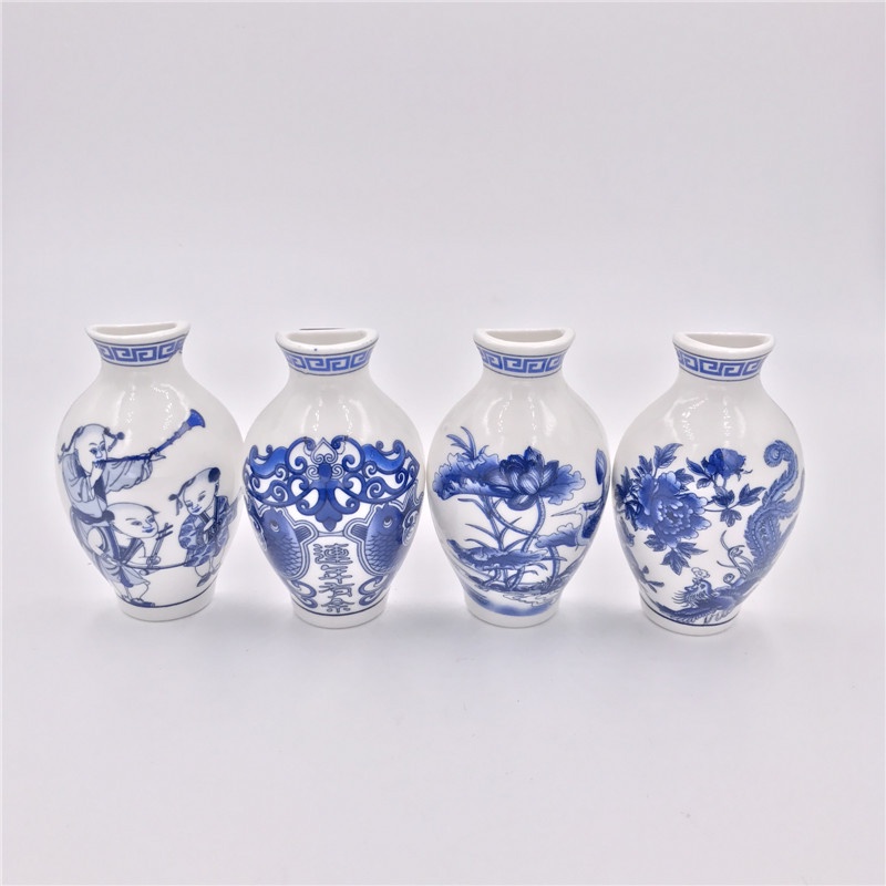 【Sticker】Blue and White Porcelain Vase Ceramic Refrigerator Sticker