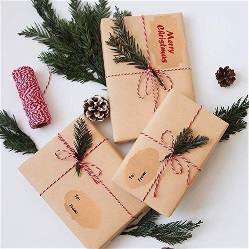 300 Tờ Giấy Kraft Trắng Cổ Điển Nhãn Dán Niêm Phong Giấy Tự Dính Đóng Gói Làm Bánh Phân Loại Nhà Bếp Nhãn Quà Tặng