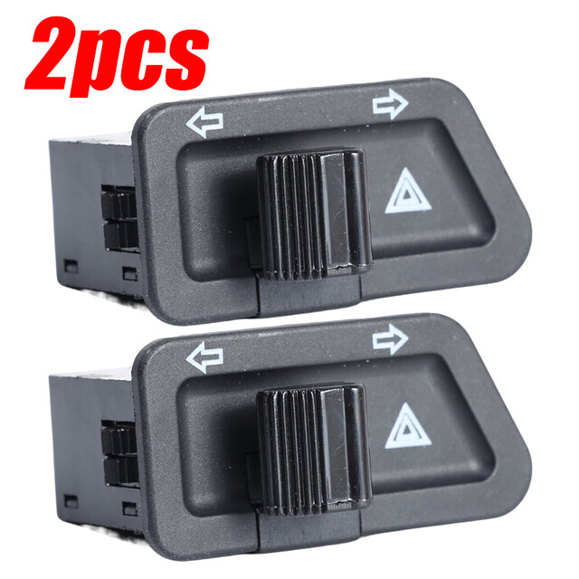 3Pcs Turn Signal Switch Button Motorcycle Electric Vehicle Scooter Warning Light 3 Pin Double