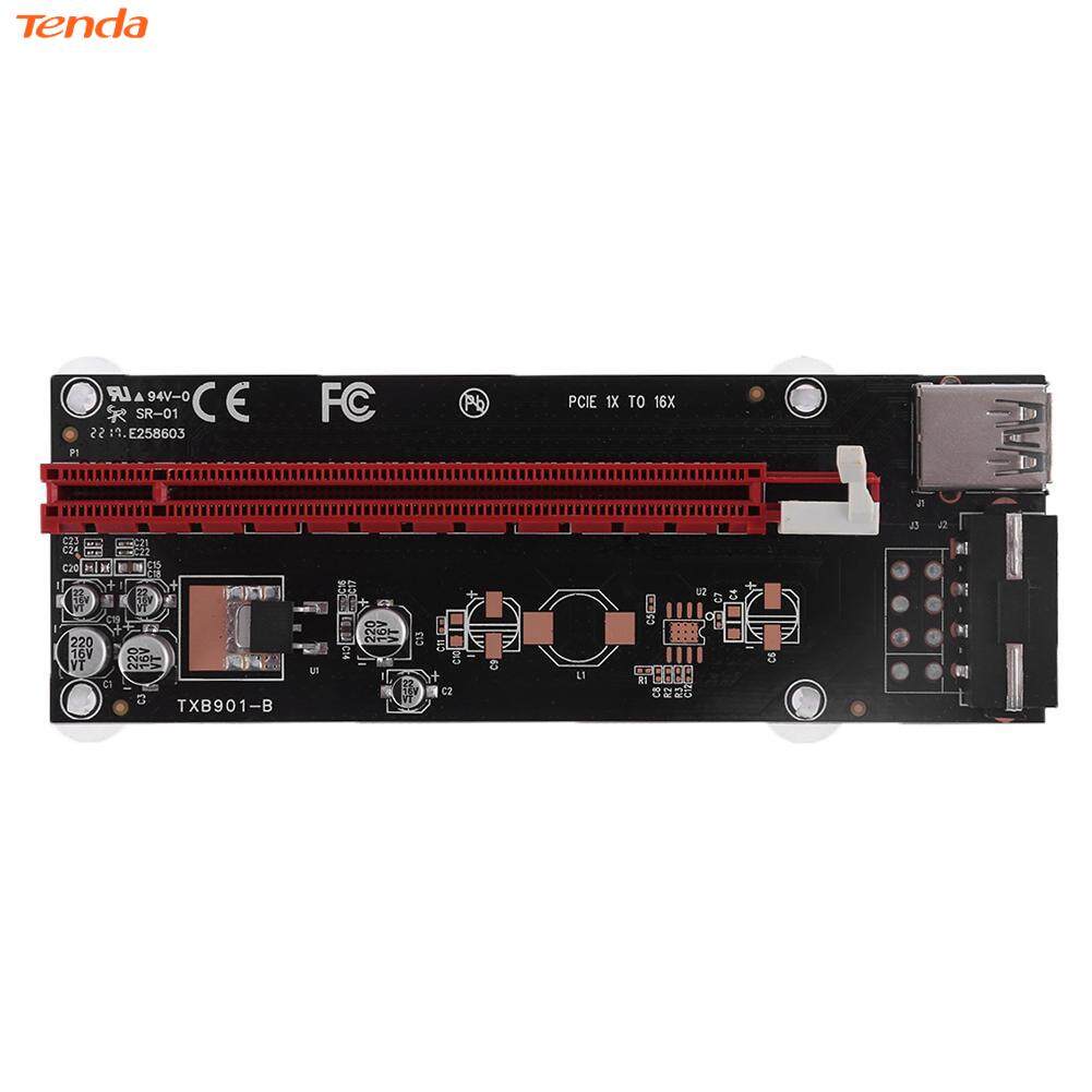 Thẻ Mở Rộng PCI-E Express 1x Đến 16x, Cáp 4Pin USB3.0 Cho BTC Miner