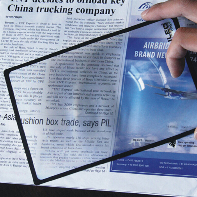 Gy a5 flat pvc magnifier sheet x3 book page magnifying reading glass lens
