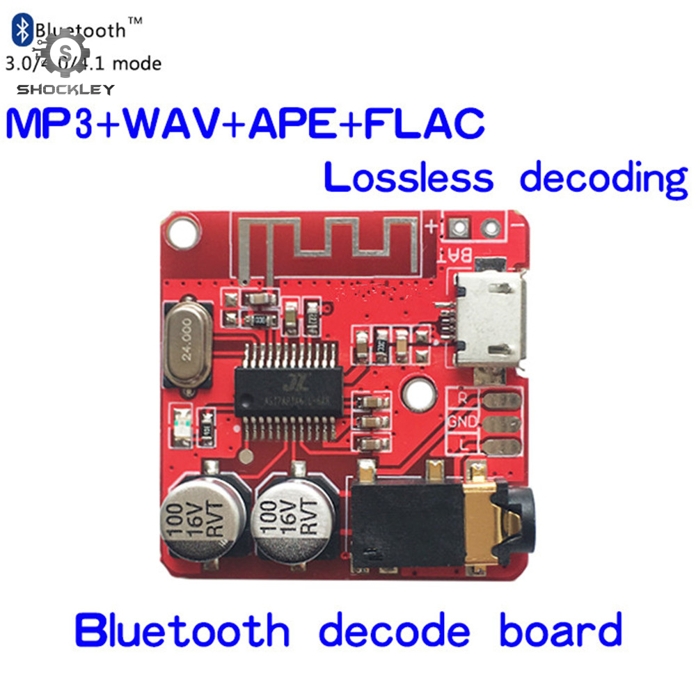 Shockley VHM-314 3.7~5V Mini Bluetooth 5.0 Audio Decoder Board Receiver BT5.0 PRO MP3 Lossless Wireless Stereo Music Amplifier with Module