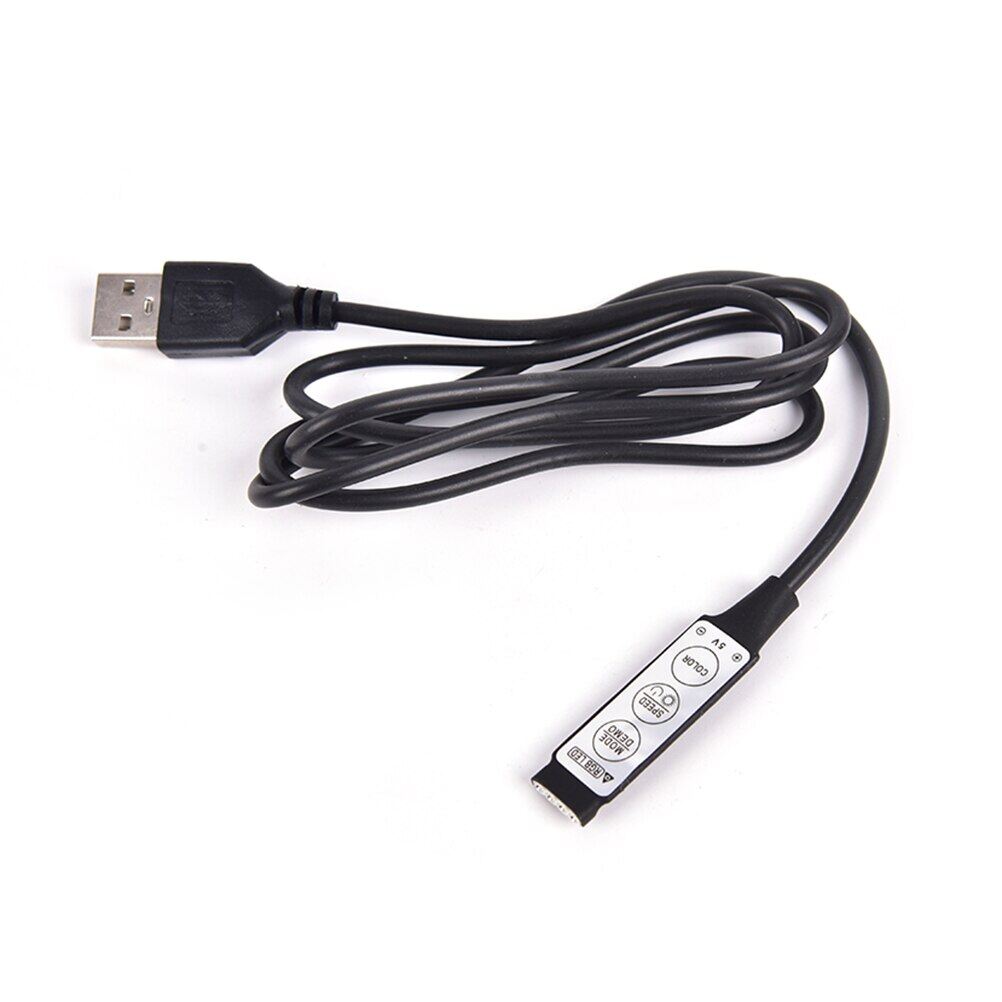 Dc 5v Usb Led Rgb Controller Mini 3key Remote Controller Dimmer For 5v Rgb Led Strip Light 1pcs