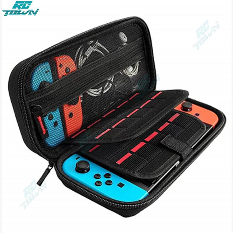 Travel Carrying Case Compatible For Nintendo Switch Game Console Storage Bag With 20 Game Card Slots