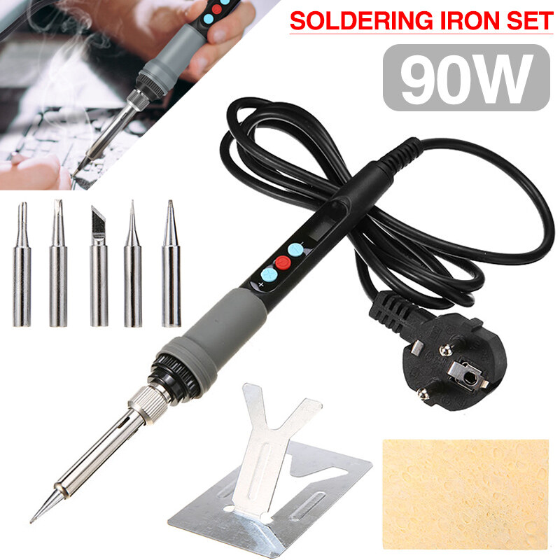 Soldering Iron Set 90W Digital Soldering Station 100-480℃ Adjustable