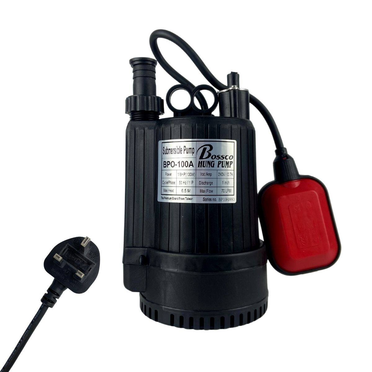 BOSSCO Submersible Pump Original Taiwan Manual Automatic Water Pump Fish Pond Pam Air Kolam