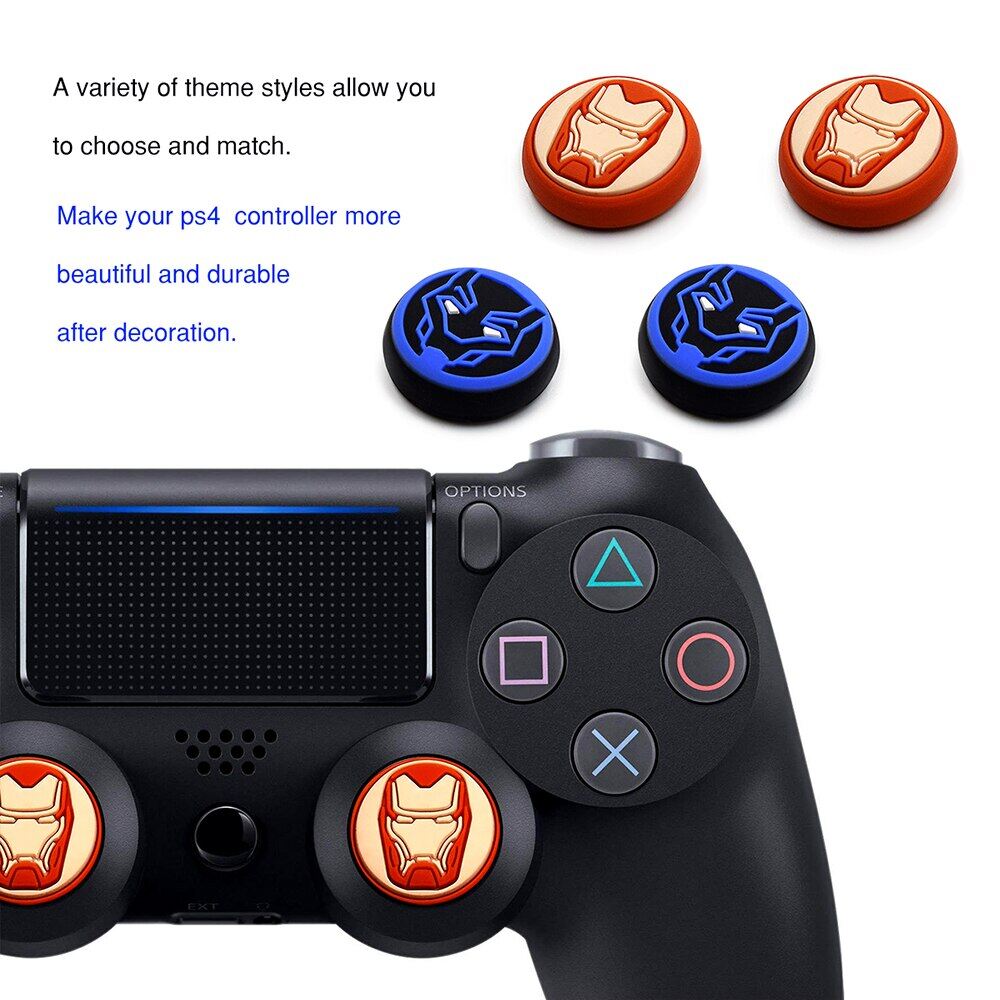 2 Chiếc Nắp Kẹp Ngón Tay Cái PS4/PS5 Nắp Điều Khiển Playstation4 Nắp Kẹp Ngón Tay Cái Bằng Cao Su Silicon