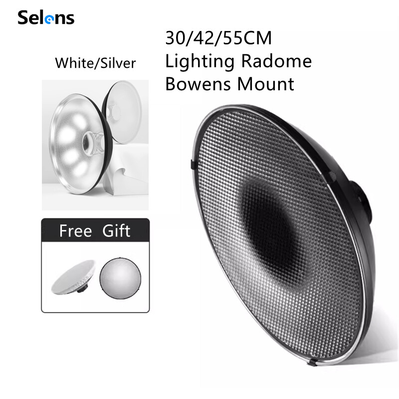 Selens Studio Light Softbox Photography Lighting Radome Bowens Mount