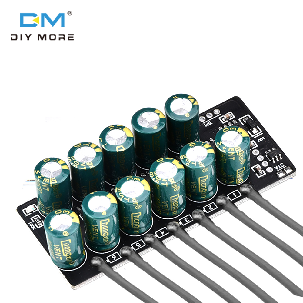diymore Bộ Cân Bằng Cân Bằng Chủ Động 3S 4S 6S 7S 2A Tụ Điện Cân Bằng Pin Chủ Động Lithium Lifepo4 Truyền Năng Lượng