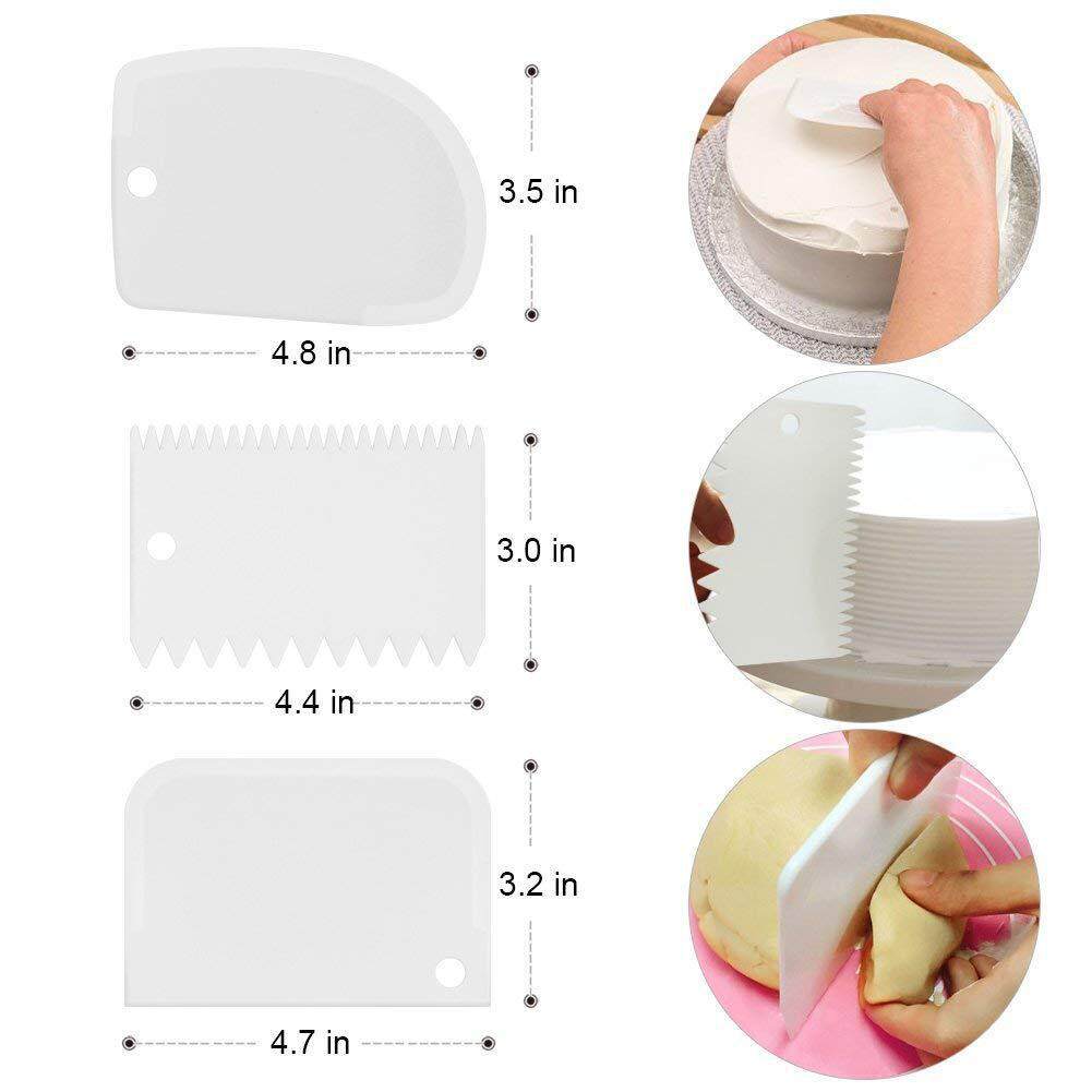 Bộ dụng cụ trang trí bánh bàn xoay 164 chi tiết, dụng cụ trang trí bánh chống trượt, Tự làm bánh